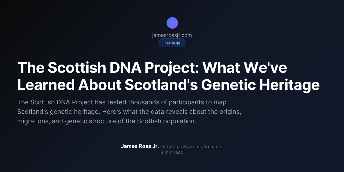 The Scottish DNA Project: What We've Learned About Scotland's Genetic ...
