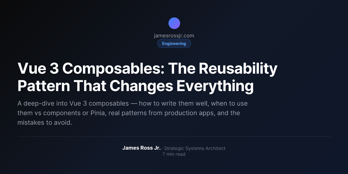 Vue 3 Composables: The Reusability Pattern That Changes Everything ...