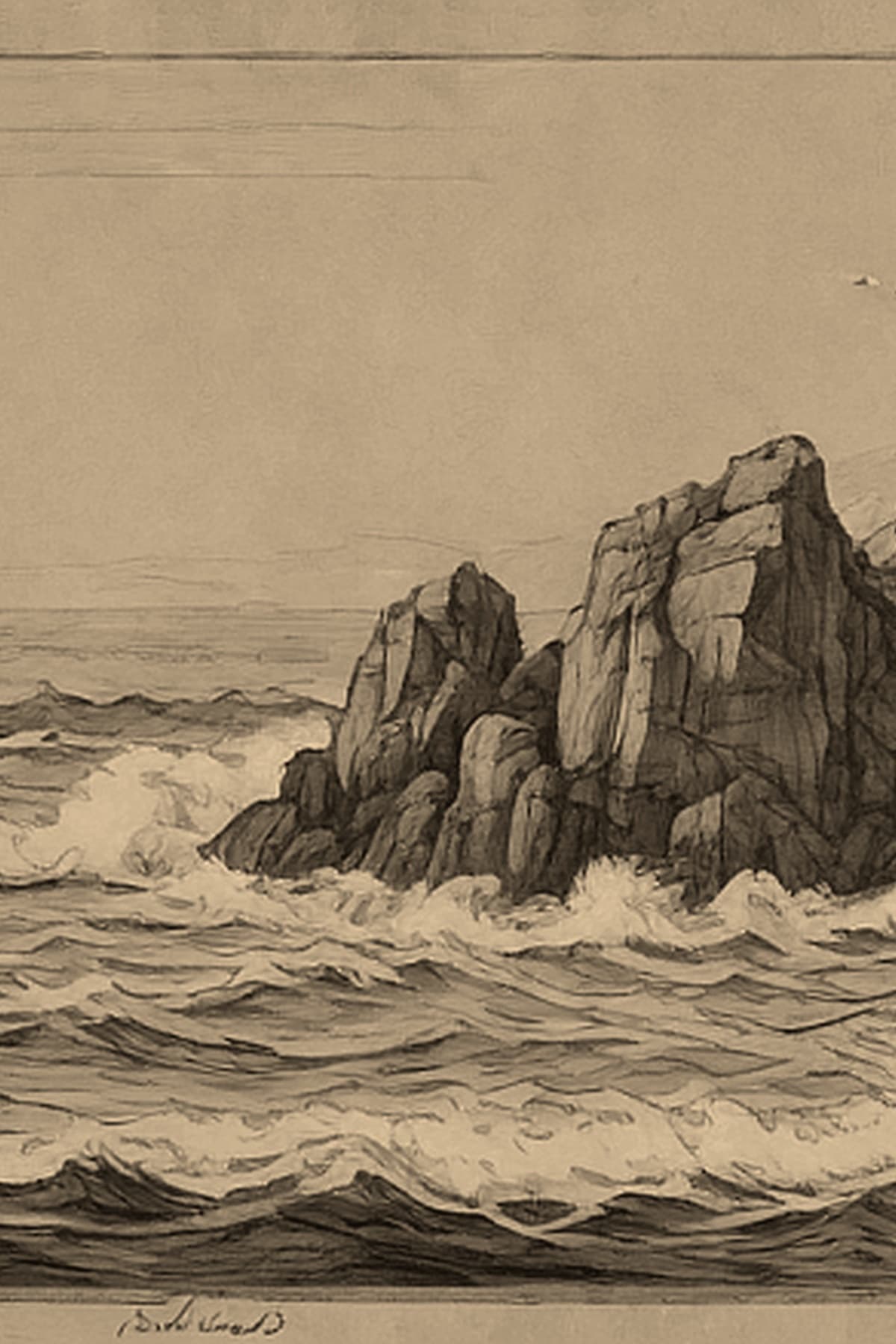 Rocky island in crashing Atlantic seas — Rathlin Island